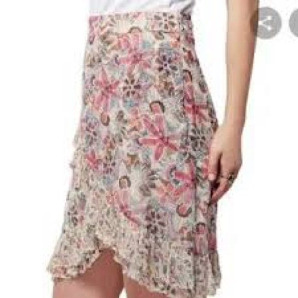 Free People Tan Around The World Ivory Skirt (14) - Picture 3 of 8